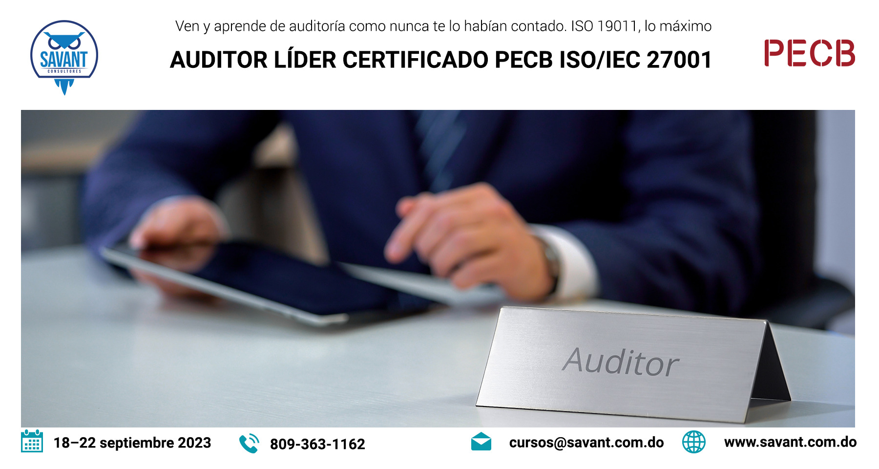 Auditor Líder Certificado PECB ISO IEC 27001