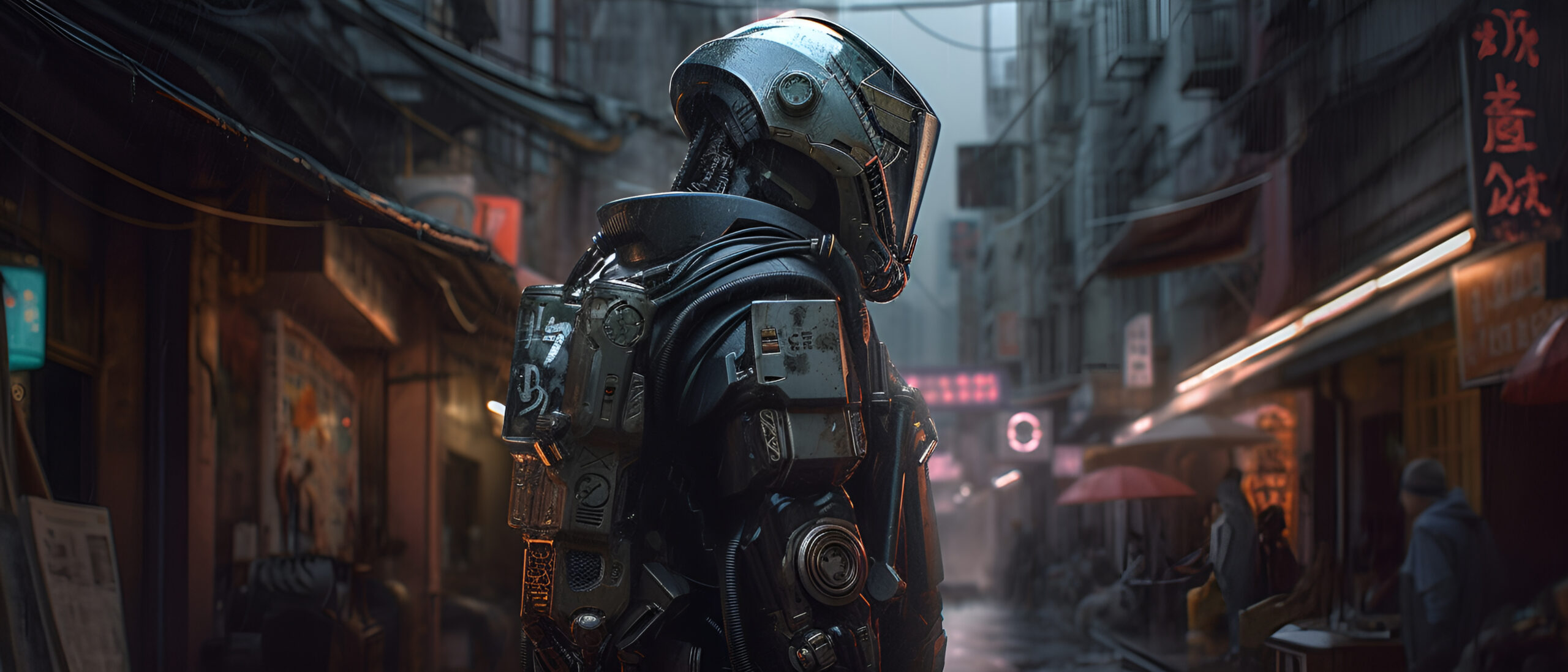 A soldier with a shoulder patch that cyberpunk A soldier with a shoulder patch that cyberpunk